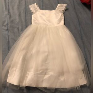 Flower Girl Wedding Dress white Size 4